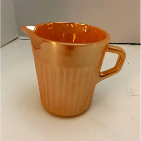 Fire King Peach Luster Creamer or Sauce Pitcher 4” - Picture 1 of 7
